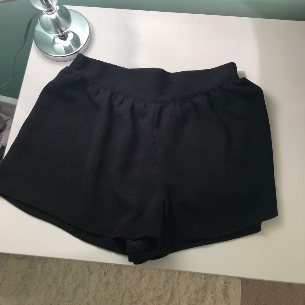 black soft shorts